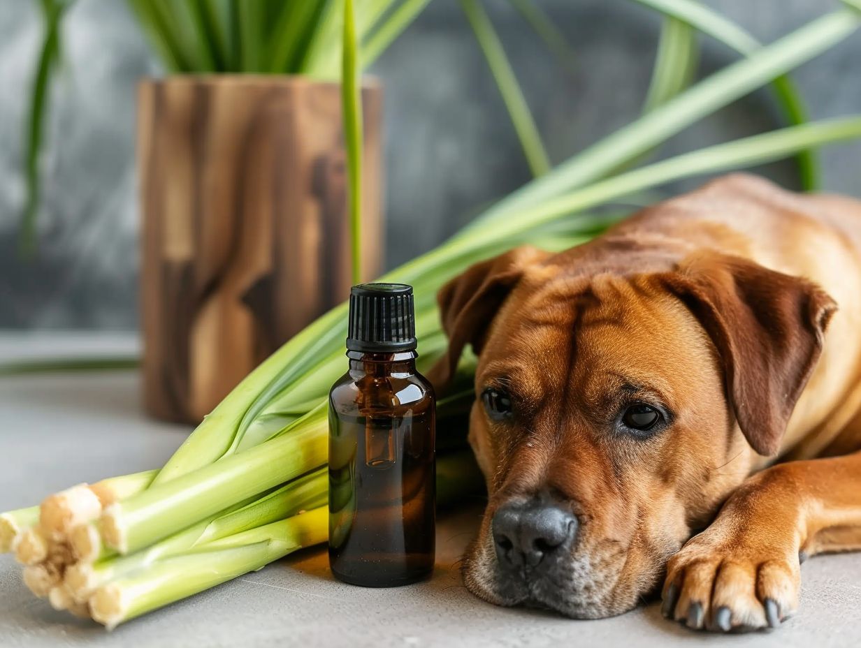 Dogs and lemongrass shops oil